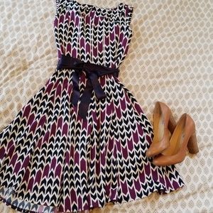 Haani Petite Shades of pattern dress